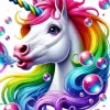 Unicorn Blowing Bubbles Diamond Painting