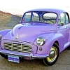 Vintage Bright Purple Car Diamond Painting