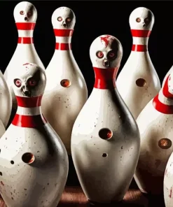 Zombie Bowling Pins Diamond Painting