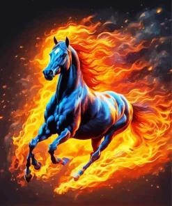 Aesthetic Firehorse Diamond Painting