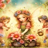 Aesthetic Flower Fairies Diamond Painting