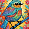 Aesthetic Folk Art Bird Diamond Painting