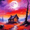 Aesthetic Forest Cabin Art Diamond Painting