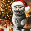Aesthetic Funny Christmas Cat Art Diamond Painting