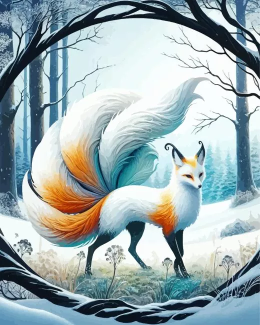 aesthetic kitsune Diamond Dotz Aesthetic Kitsune Diamond Painting