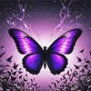 Aesthetic Purple Butterfly Art Diamond Painting