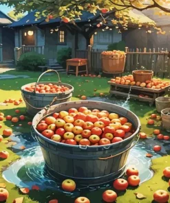 Apples Buckets Diamond Painting