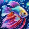 Betta Fish Art Diamond Painting