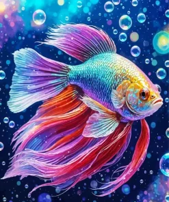Betta Fish Art Diamond Painting