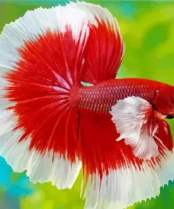 Blue Fighter Fish Diamond Painting