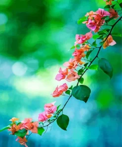 Bougainvillea Branch Diamond Painting