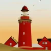 Bovbjerg Lighthouse Poster Diamond Painting