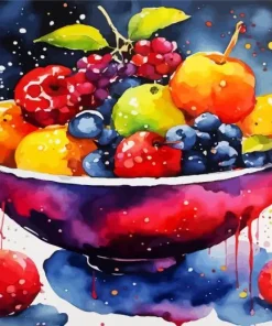 Bowl Of Fruit Art Diamond Painting