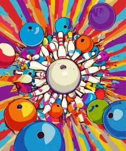 Bowling Art Diamond Painting