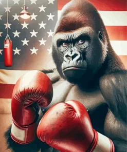 Boxer Monkey Diamond Painting