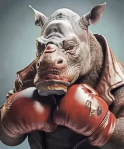 Boxer Rhino Diamond Painting