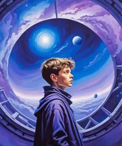 Boy In Space Diamond Painting