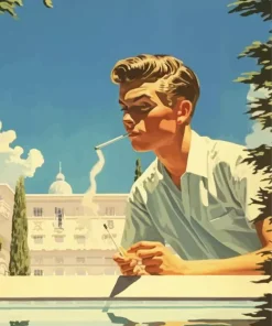 Boy Smoking Diamond Painting
