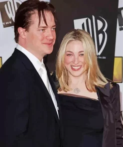 Brendan Fraser And His Wife Diamond Painting