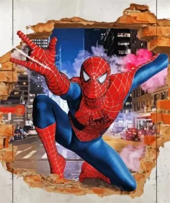 Brick Wall Spider Man Diamond Painting