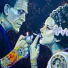Bride Of Frankenstein Smoking Diamond Painting