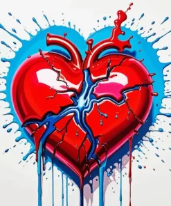 Broken Heart Diamond Painting