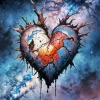 Broken Heart Art Diamond Painting