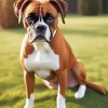 Brown Boxer Dog Art Diamond Painting