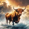 Brown Bull Diamond Painting
