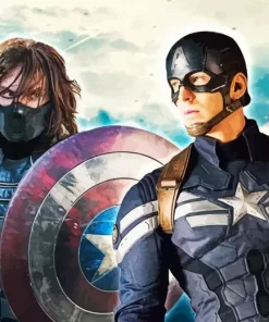 Bucky And Captain America Diamond Painting