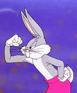 Bugs Bunny Flexing Diamond Painting