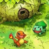 Bulbasaur And Charmander Diamond Painting