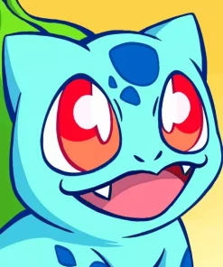 Bulbasaur Face Diamond Painting