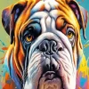Bulldog Face Diamond Painting