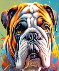 Bulldog Face Diamond Painting