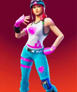 Bullseye Pixel Heart Fortnite Diamond Painting