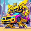Bumblebee Car Diamond Painting