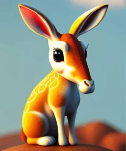 Bunny Giraffe Diamond Painting