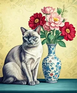 Burmese Cat Diamond Painting