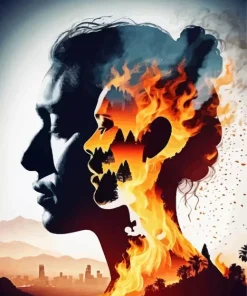 Burning Woman Diamond Painting