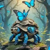 Butterflies And Turtles Diamond Painting