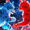 Cats Fighting Diamond Painting