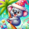 Christmas Koala Diamond Painting