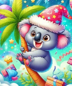 Christmas Koala Diamond Painting