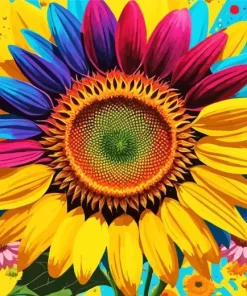 Colorful Sunflower Diamond Painting