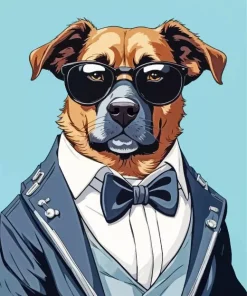 Cool Elegant Dog Diamond Painting