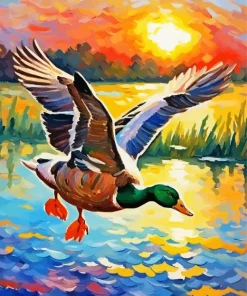 Cool Flying Duck Diamond Painting