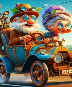 Cool Funny Couple Art Diamond Painting