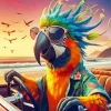 Cool Funny Parrot Diamond Painting