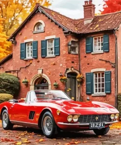 Cool Vintage Ferrari Car Diamond Painting